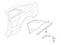 QUARTER PANEL. GLASS.