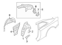 QUARTER PANEL. INNER STRUCTURE.