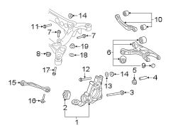 REAR SUSPENSION. SUSPENSION COMPONENTS.