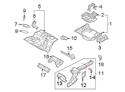 REAR BODY & FLOOR. FLOOR & RAILS.