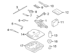 REAR BODY & FLOOR. JACK & COMPONENTS.