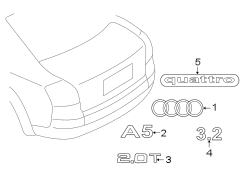 TRUNK LID. EXTERIOR TRIM.