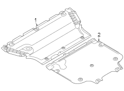 Radiator support. Splash shields.