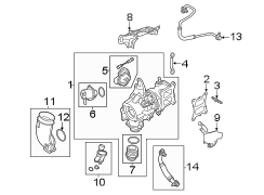 Engine / transaxle. Turbocharger & components.