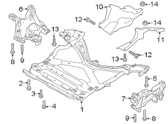 FRONT SUSPENSION. SUSPENSION MOUNTING.