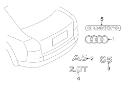 TRUNK LID. EXTERIOR TRIM.