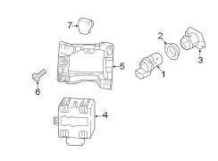 REAR BUMPER. ELECTRICAL COMPONENTS.