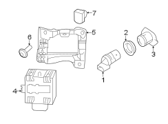 REAR BUMPER. ELECTRICAL COMPONENTS.