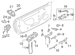 Front door. Door & components. Lock & hardware.