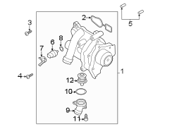 Front lamps. Water pump.