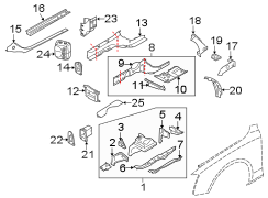 FENDER. STRUCTURAL COMPONENTS & RAILS.