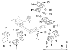 ENGINE / TRANSAXLE. ENGINE & TRANS MOUNTING.