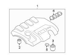 ENGINE / TRANSAXLE. ENGINE APPEARANCE COVER.