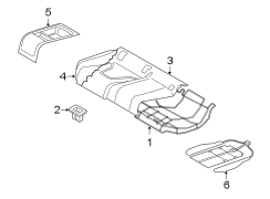 SEATS & TRACKS. REAR SEAT COMPONENTS.