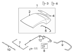 CONVERTIBLE/SOFT top. Cover & components.