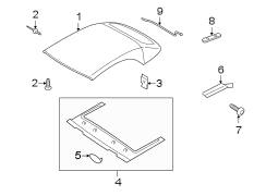 CONVERTIBLE/SOFT TOP. INTERIOR TRIM.