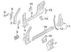 PILLARS. ROCKER & FLOOR. HINGE PILLAR. LOCK PILLAR. ROCKER PANEL.