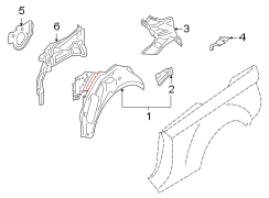 QUARTER PANEL. INNER STRUCTURE.