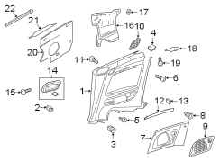 Quarter panel. Rear body & floor. Interior trim.