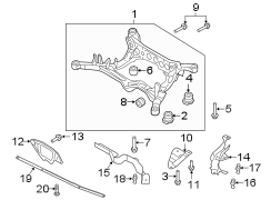 REAR SUSPENSION. SUSPENSION MOUNTING.