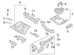 REAR BODY & FLOOR. FLOOR & RAILS.