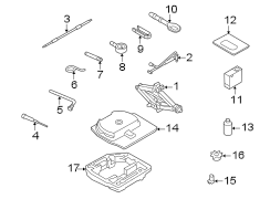 REAR BODY & FLOOR. JACK & COMPONENTS.