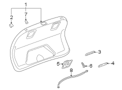 TRUNK LID. INTERIOR TRIM.