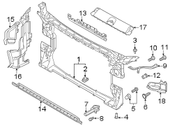 RADIATOR SUPPORT.