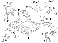 Front suspension. Suspension mounting.