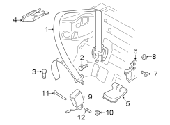 RESTRAINT SYSTEMS. REAR SEAT BELTS.