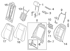 SEATS & TRACKS. FRONT SEAT COMPONENTS.