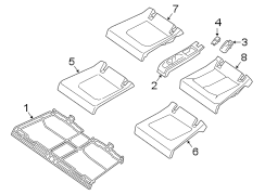 SEATS & TRACKS. REAR SEAT COMPONENTS.