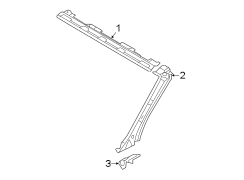 ROOF. WINDSHIELD HEADER & COMPONENTS.