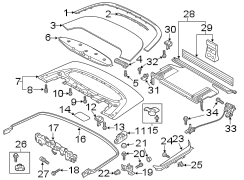 CONVERTIBLE/SOFT TOP. STORAGE COMPARTMENT COVER.