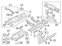 Floor Pan Reinforcement (Front, Rear, Lower)