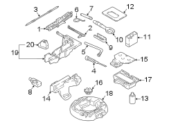 REAR BODY & FLOOR. JACK & COMPONENTS.