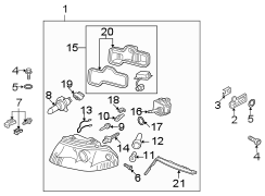 FRONT LAMPS. HEADLAMP COMPONENTS.