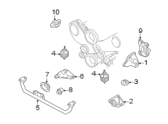 ENGINE / TRANSAXLE. ENGINE & TRANS MOUNTING.