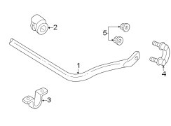 Front suspension. Stabilizer bar & components.