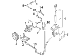 STEERING GEAR & LINKAGE. PUMP & HOSES.