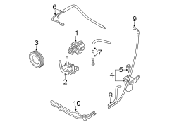 STEERING GEAR & LINKAGE. PUMP & HOSES.