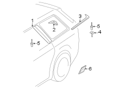 QUARTER PANEL. EXTERIOR TRIM.