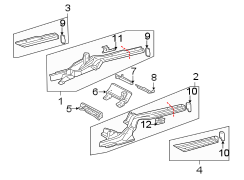 REAR BODY & FLOOR. RAILS & COMPONENTS.