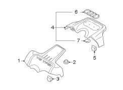 ENGINE / TRANSAXLE. ENGINE APPEARANCE COVER.