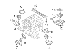 ENGINE / TRANSAXLE. ENGINE & TRANS MOUNTING.