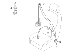 RESTRAINT SYSTEMS. FRONT SEAT BELTS.