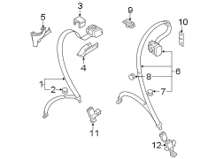 RESTRAINT SYSTEMS. REAR SEAT BELTS.