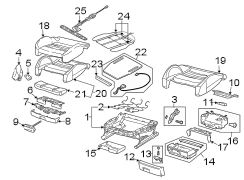 SEATS & TRACKS. FRONT SEAT COMPONENTS.