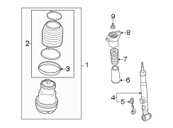 REAR SUSPENSION. STRUTS & COMPONENTS.