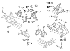 ENGINE / TRANSAXLE. ENGINE & TRANS MOUNTING.